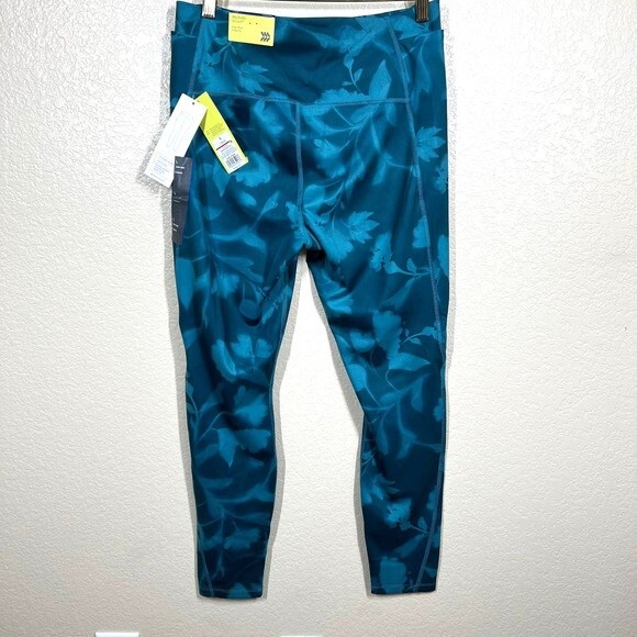 all in motion blue legging high-rise legging size L yoga workout gym runner - Picture 12 of 12